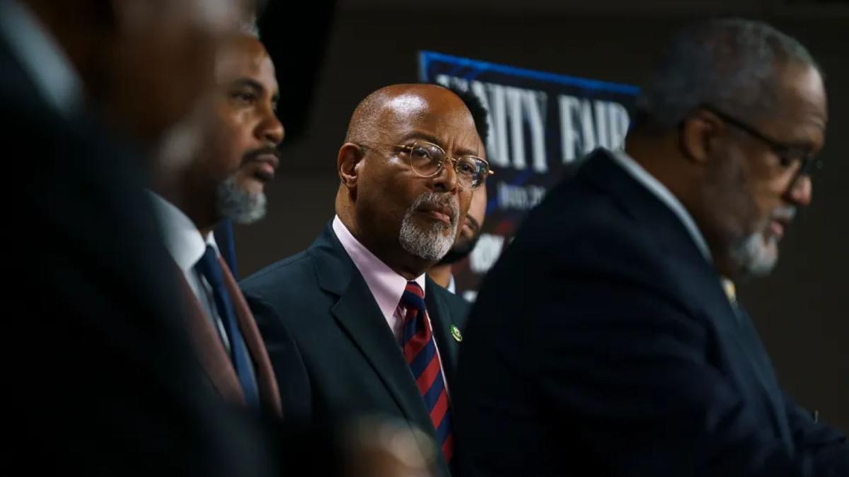 Rep. Glenn Ivey (D-Md.) is seen during a press conference on Thursday, July 27, 2023 to discuss the state of race and democracy in America with members of the Congressional Black Caucus.