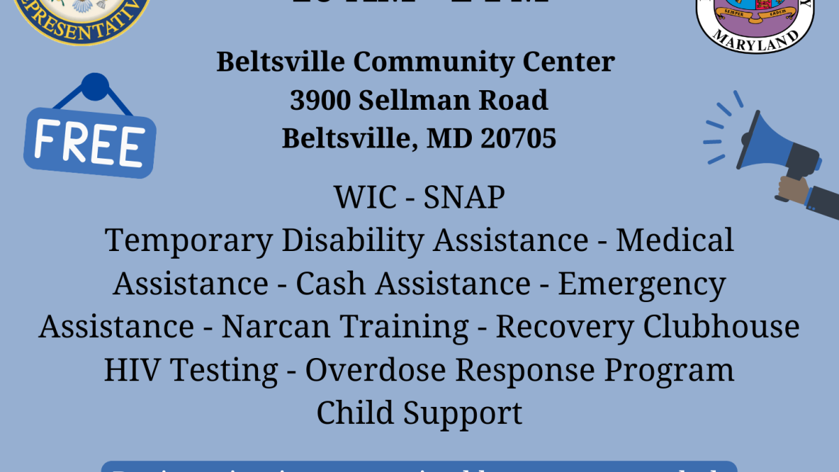 Spring Resource Fair, April 22nd, 2023 at Glassmanor Community Center