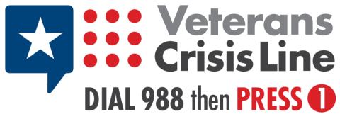 Veterans Crisis Line: Diall 988 then Press 1